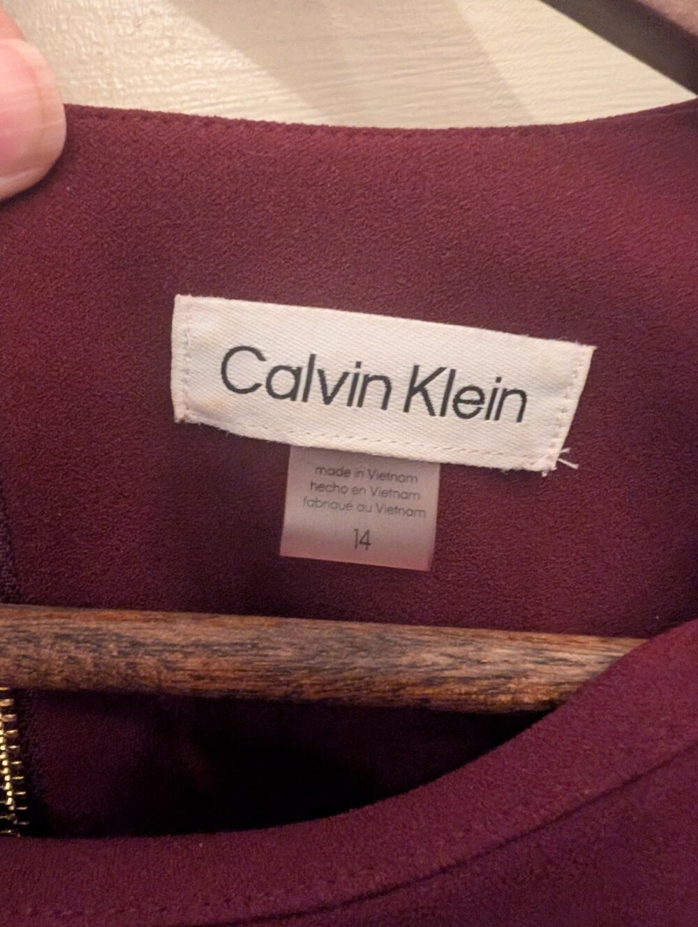 Calvin Klein Women's Wine Maroon Jumpsuit